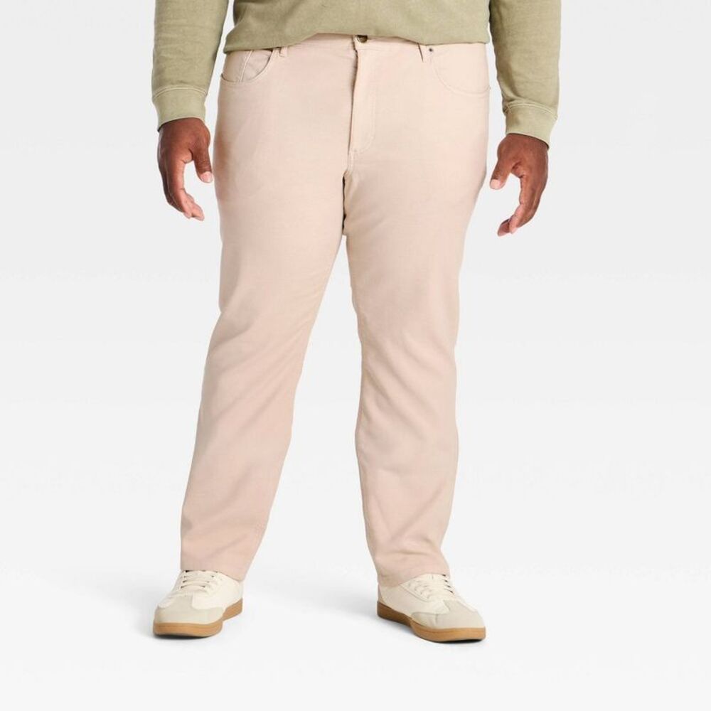 Men’s Stretch Terry 5-Pocket Pants - Goodfellow & Co Cream 34x34